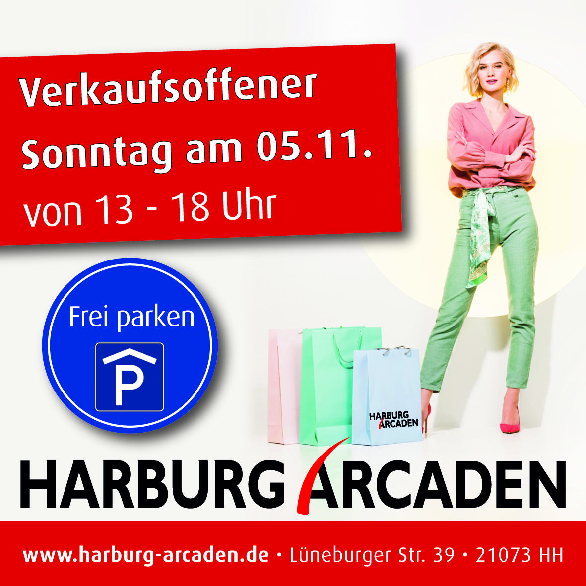 Herbst-Shopping in den Harburg Arcaden Sonntag den 05.11.2023